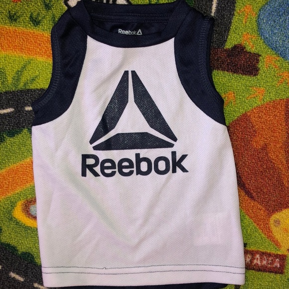 Reebok blue and white 18mo tank top short set(boy) - Picture 4 of 5